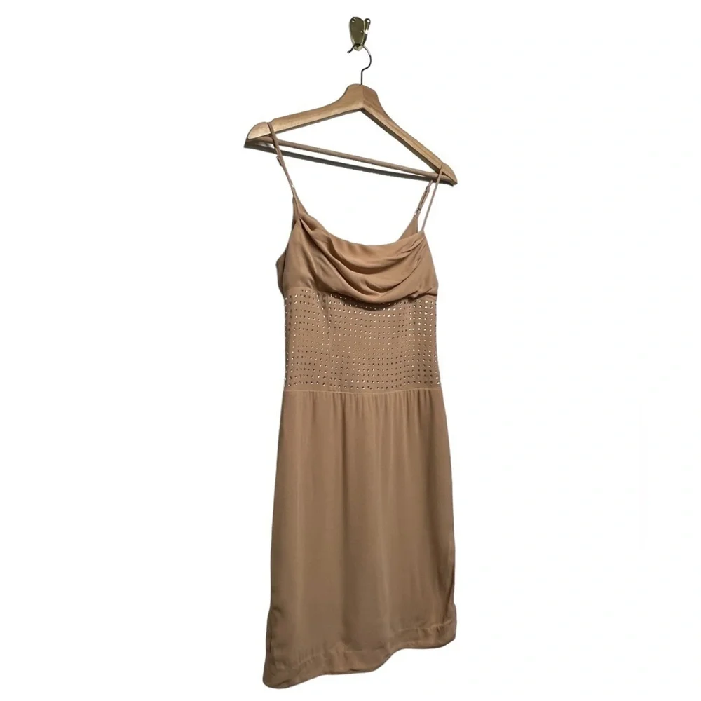 X BY NBD Ivy Embellished Mini Dress Nude XXS - Picture 7 of 11